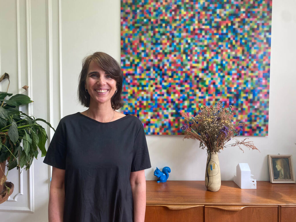 Photo de Anne qui nous a accueillis chez elle à Jette